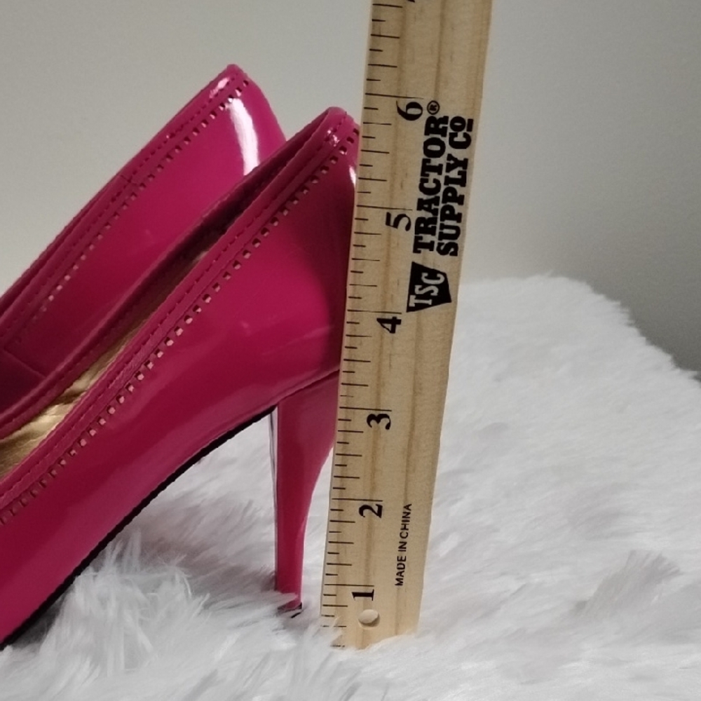 Betsey Johnson Betseyville Pink Peep-Toe Retro Pinup  Feminine Coquette Girl - Picture 16 of 16